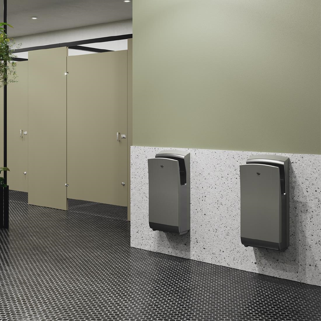 Dryflow SteelForce Hands-In Hand Dryer with HEPA filter SFSS02 (JK133)