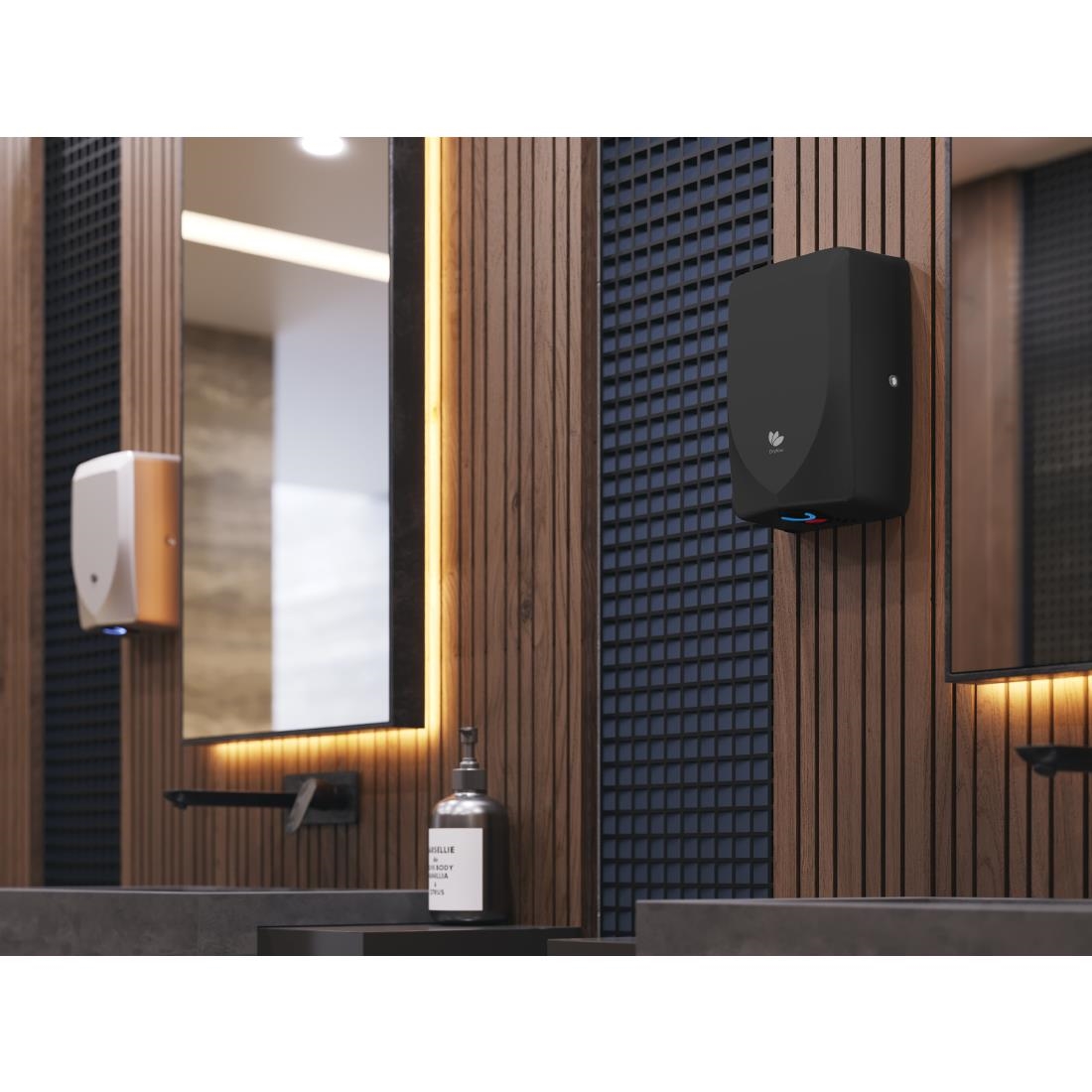 Dryflow Slimforce Hand Dryer Black DFLIF04 (JK136)