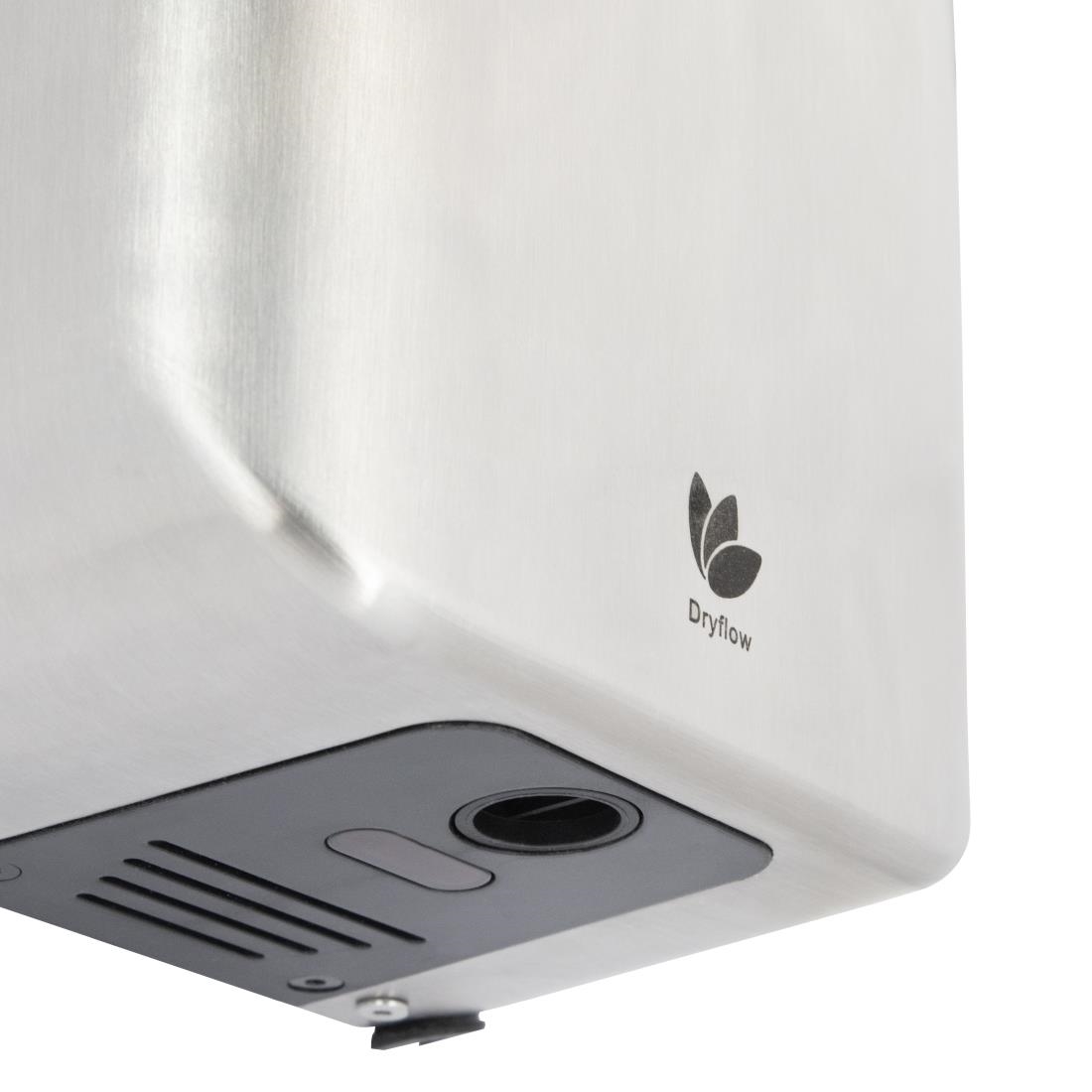 Dryflow Viska Quiet Hand Dryer Brushed Satin DFT01BR (JK138)