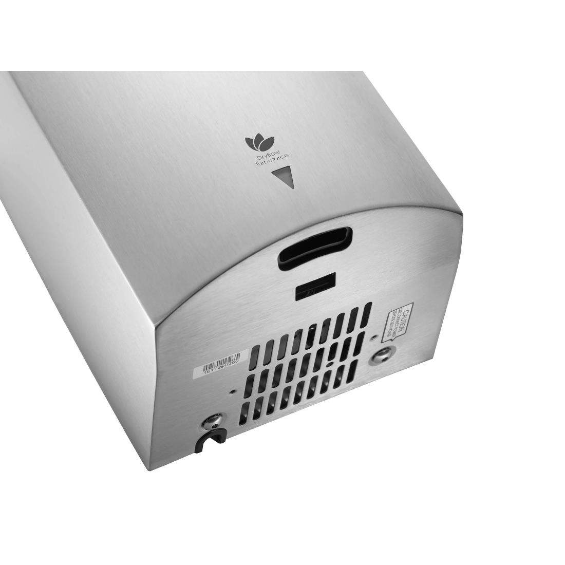 Dryflow Turboforce Hand Dryer Brushed Satin TF03 (JK149)
