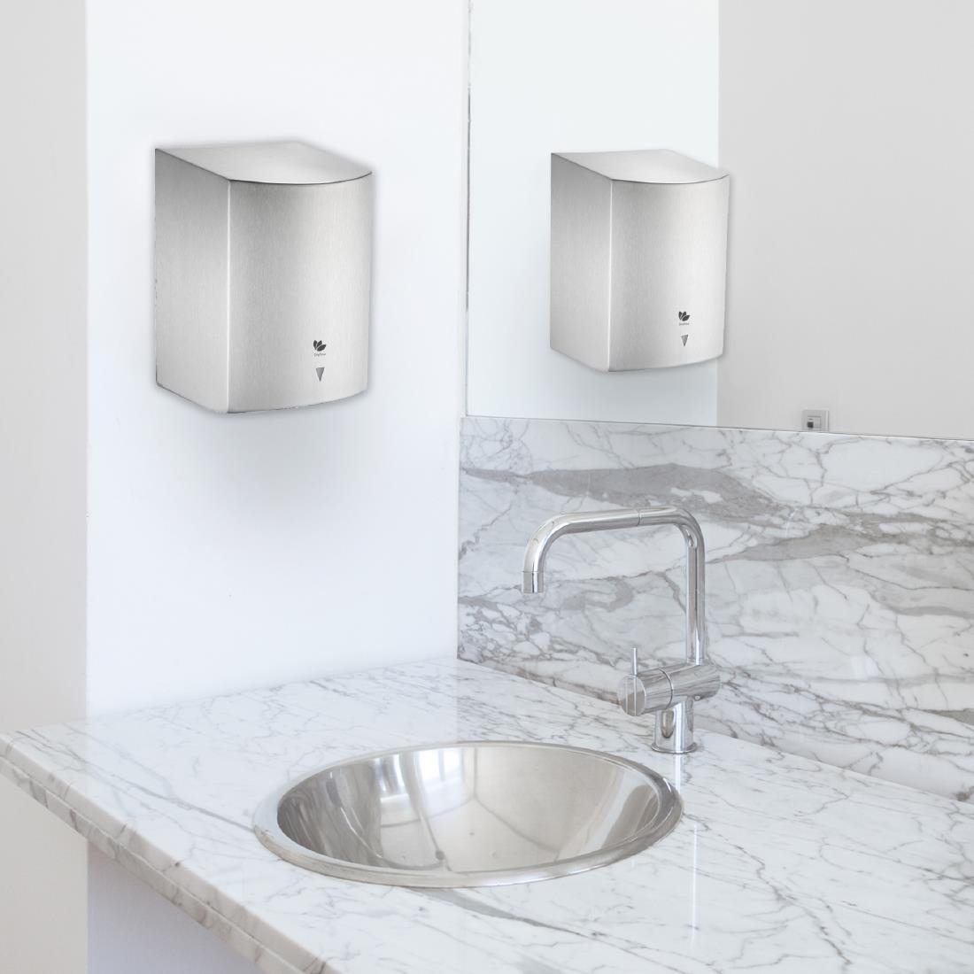 Dryflow Turboforce Hand Dryer Brushed Satin TF03 (JK149)