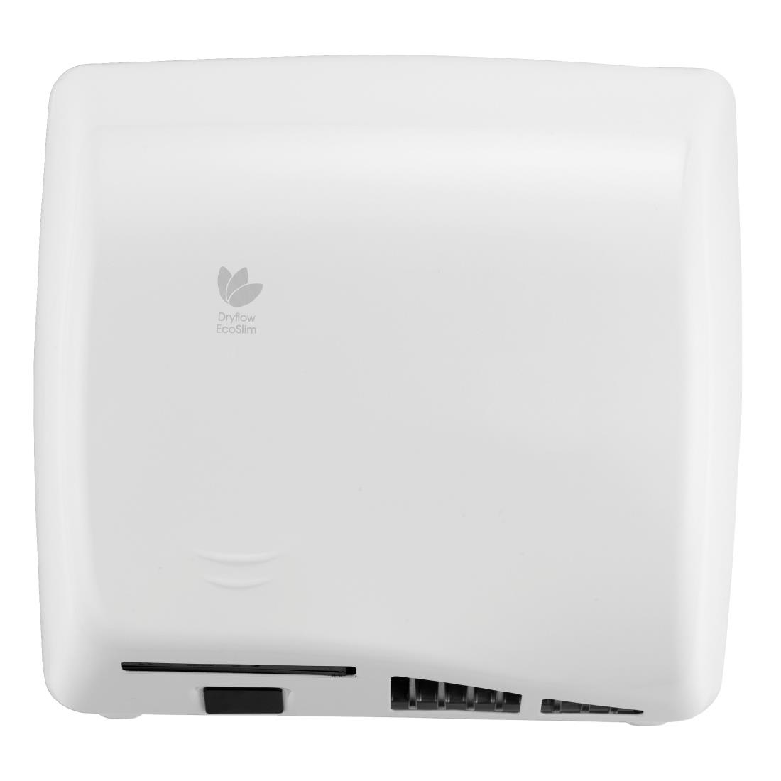 Dryflow EcoSlim HEPA Hand Dryer with Ioniser White DFES01W (JK151)