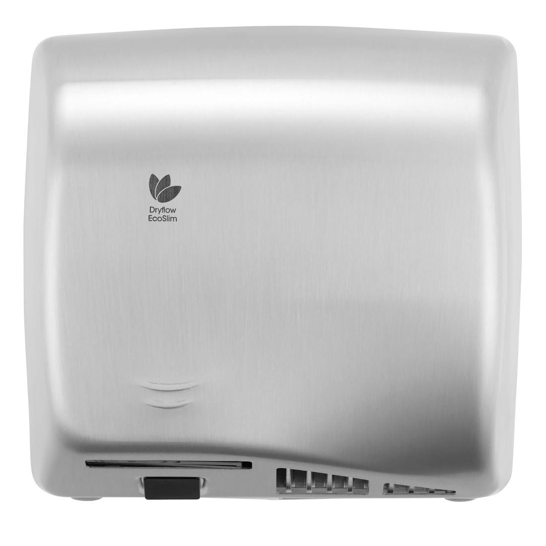 Dryflow EcoSlim HEPA Hand Dryer with Ioniser Brushed Satin DFES02BS (JK152)