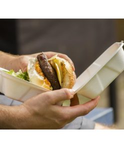Vegware Nourish Moulded Fibre Burger Boxes 6 500 Pack (JK180)