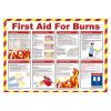 Mileta First Aid for Burns Poster 590x420mm (JK192)