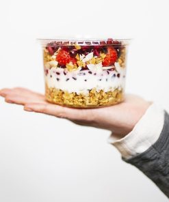 Vegware Round PLA Deli Pots 455ml 500 Pack (JK368)