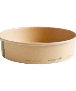 Vegware 185-Series Bon Appetit Kraft Food Bowls 26oz 300 Pack (JK376)