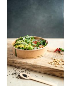 Vegware 185-Series Bon Appetit Kraft Food Bowls 26oz 300 Pack (JK376)