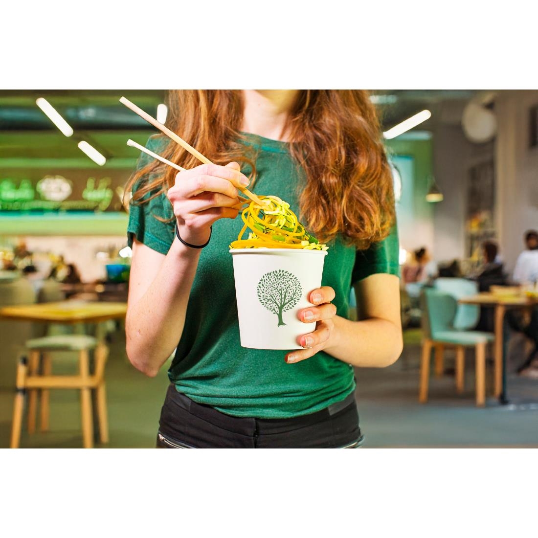 Vegware Soup Containers Green Tree 115-Series 682ml 500 Pack (JK377)