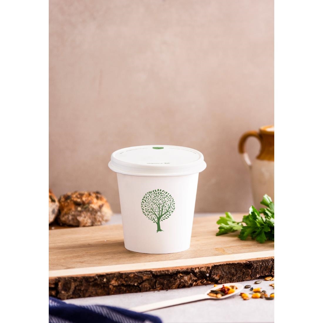Vegware Soup Containers Green Tree 115-Series 682ml 500 Pack (JK377)
