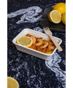 Vegware Nourish Moulded Fibre Takeaway Trays 500ml 500 Pack (JK378)