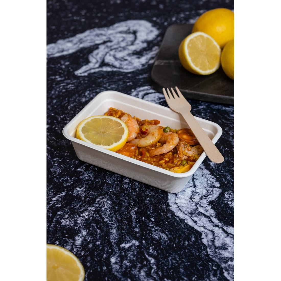 Vegware Nourish Moulded Fibre Takeaway Trays 500ml 500 Pack (JK378)