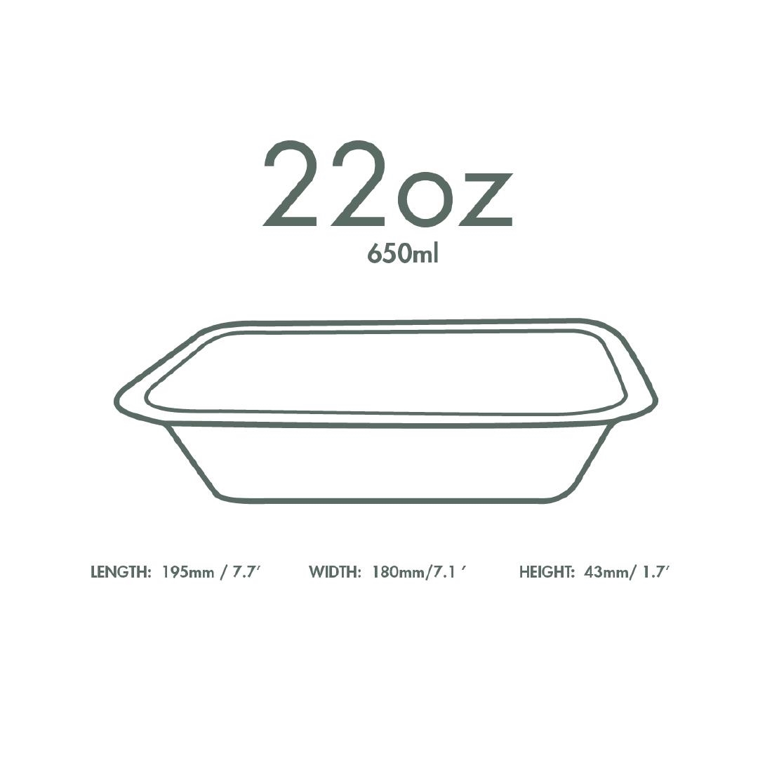 Vegware Gourmet Bagasse Bases Size 4 650ml 600 Pack (JK379)