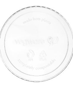 Vegware Round PLA Deli Pot Lids - Fits 8-32oz Pots 500 Pack (JK381)