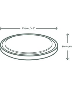 Vegware Round PLA Deli Pot Lids - Fits 8-32oz Pots 500 Pack (JK381)