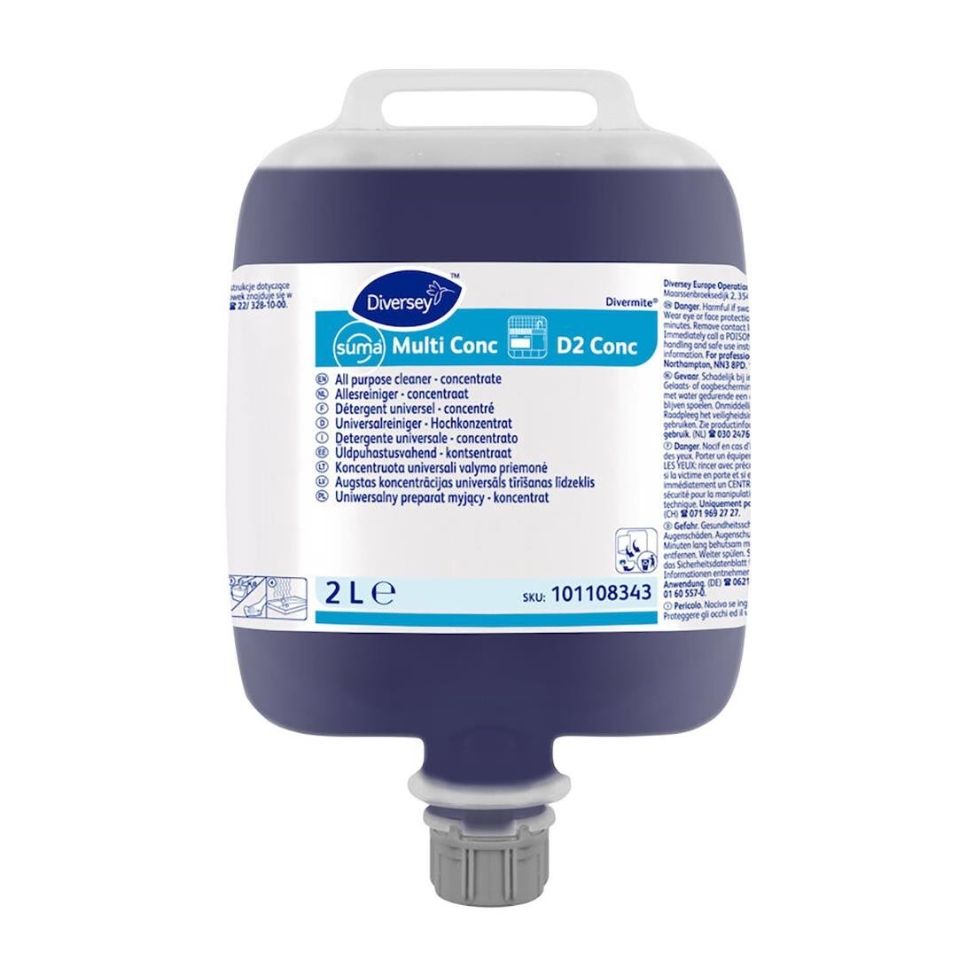 Diversey Suma D2 Multi-Purpose Cleaner 2Ltr (JK425)