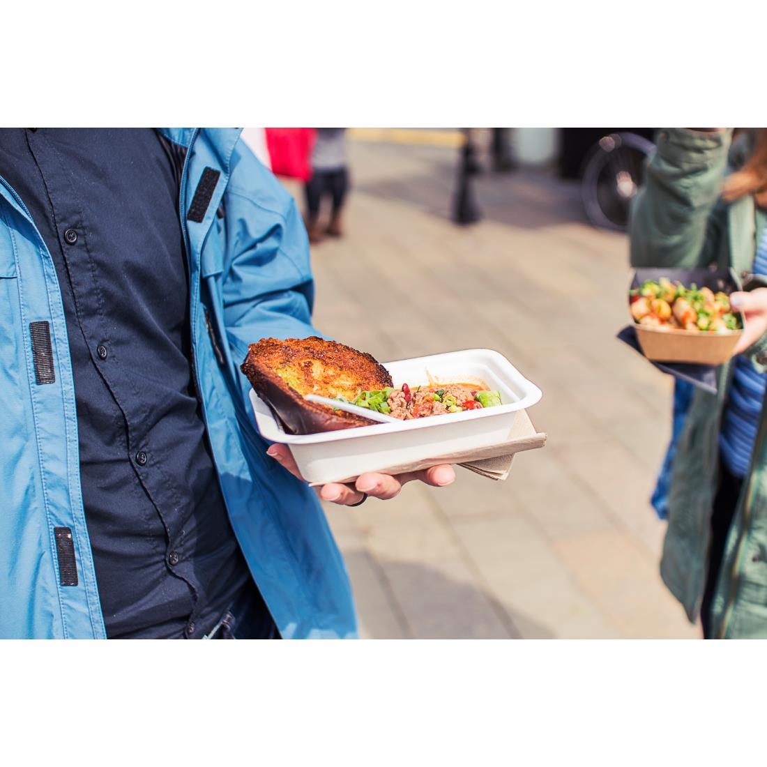 Vegware Gourmet Bagasse Bases Size 3 360ml 600 Pack (JK426)