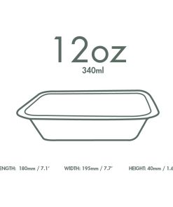 Vegware Gourmet Bagasse Bases Size 3 360ml 600 Pack (JK426)