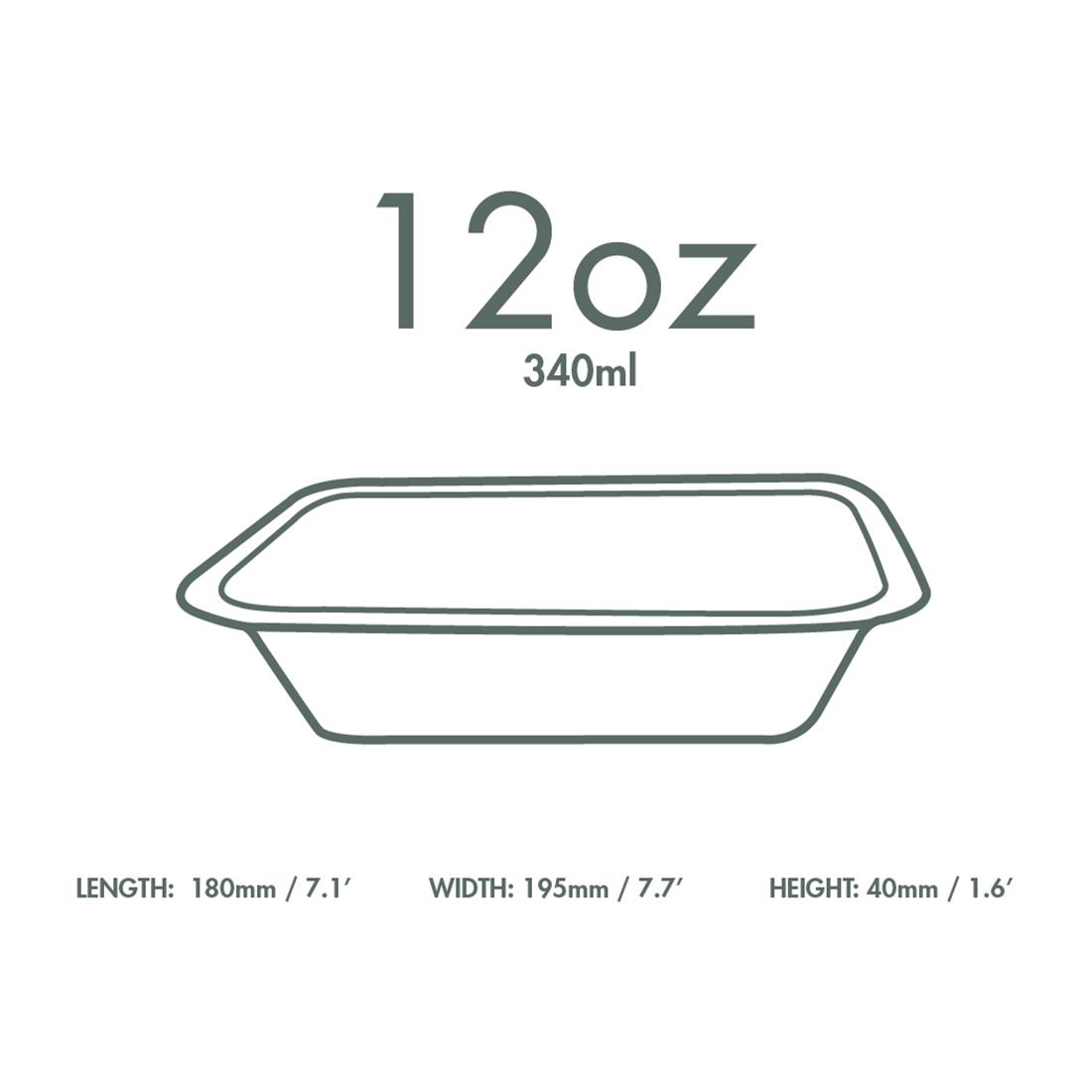 Vegware Gourmet Bagasse Bases Size 3 360ml 600 Pack (JK426)