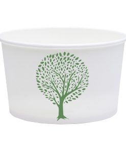 Vegware Soup Containers Green Tree 115-Series 340ml 500 Pack (JK427)
