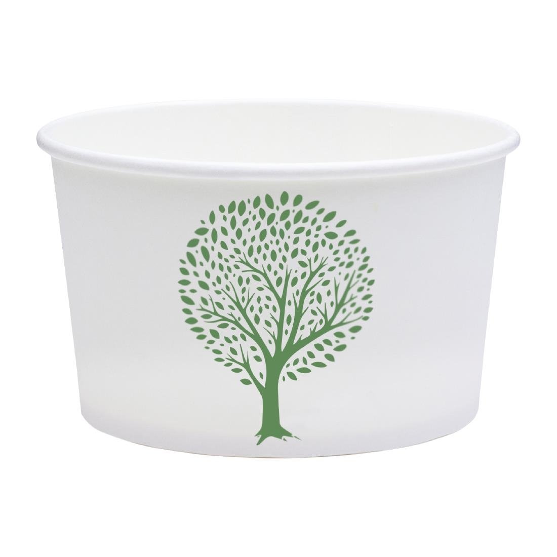 Vegware Soup Containers Green Tree 115-Series 340ml 500 Pack (JK427)