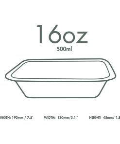 Vegware Gourmet Bagasse Bases Size 3 500ml 600 Pack (JK428)