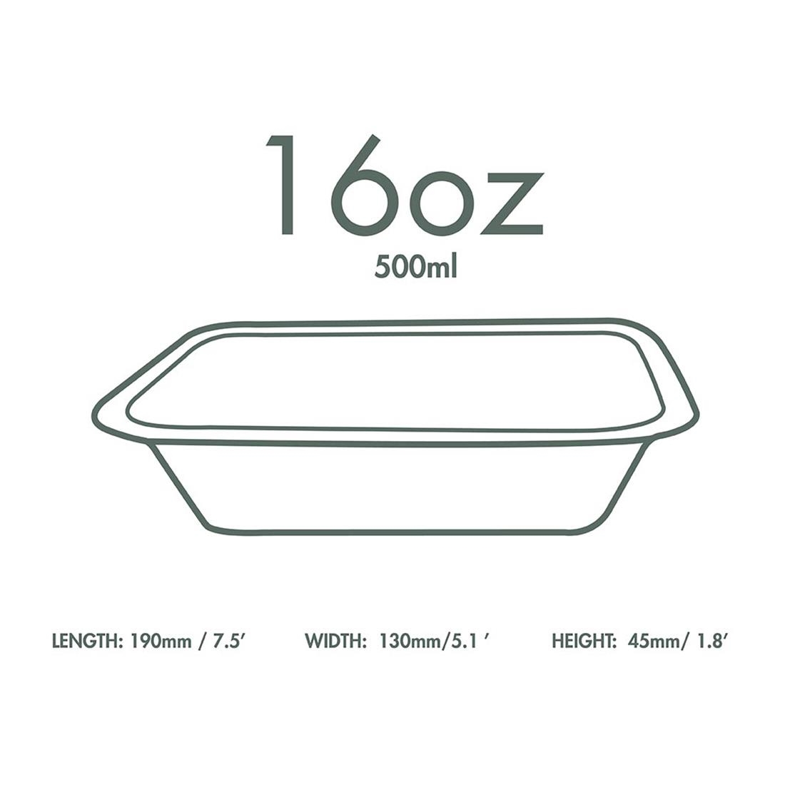 Vegware Gourmet Bagasse Bases Size 3 500ml 600 Pack (JK428)