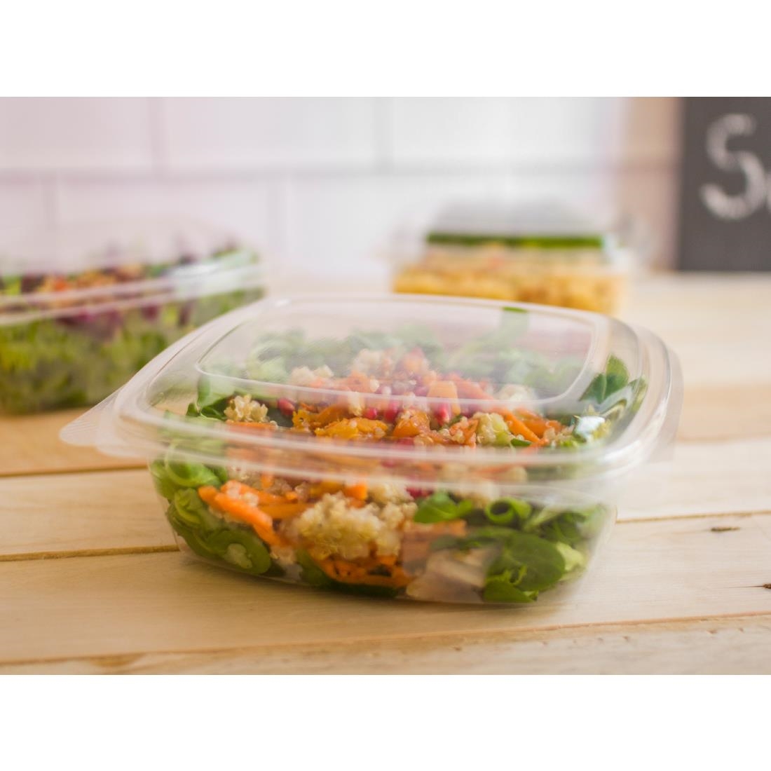 Vegware PLA Hinged Deli Containers 32oz 200 Pack (JK430)
