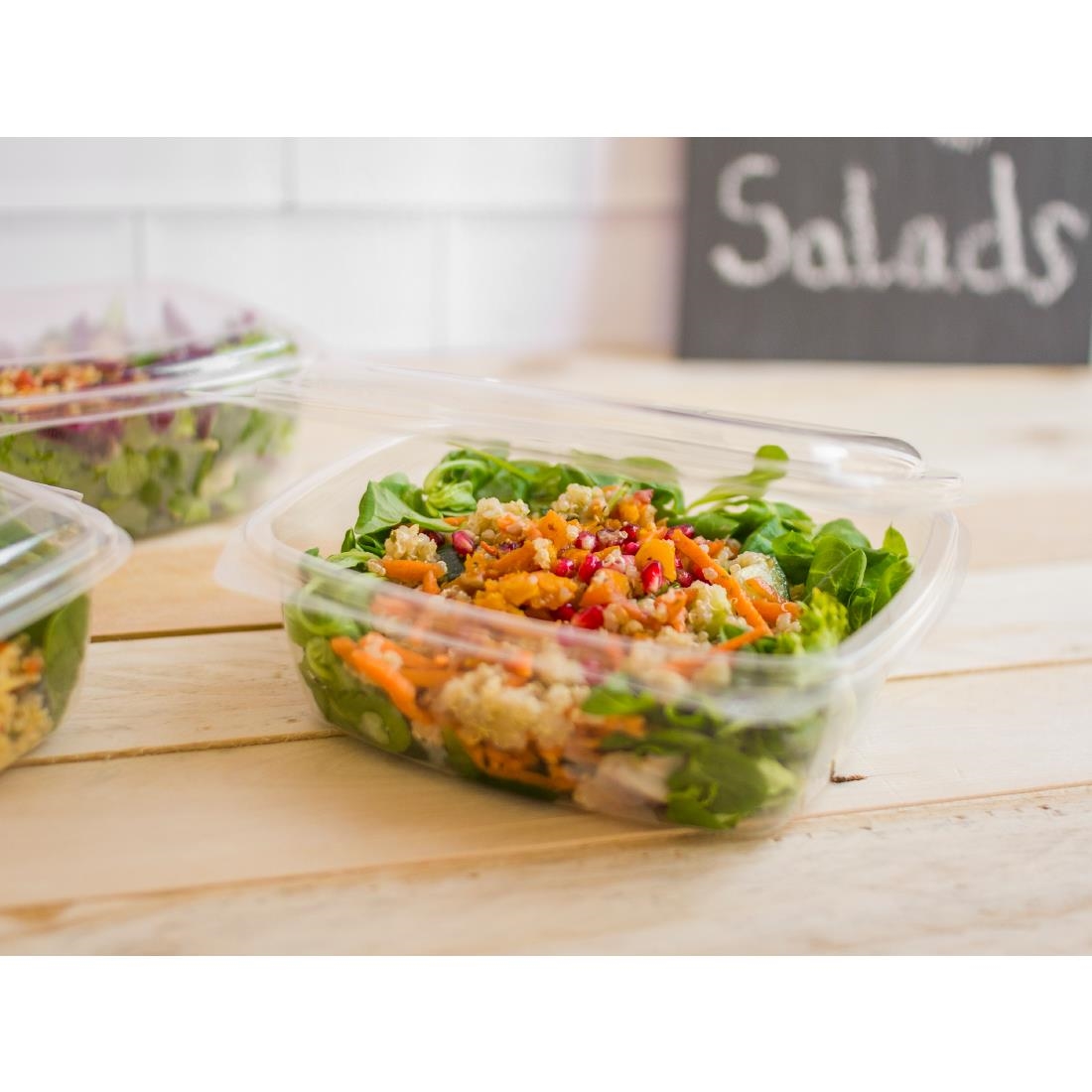 Vegware PLA Hinged Deli Containers 32oz 200 Pack (JK430)