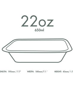 Vegware Gourmet Bagasse Bases Size 4 Natural 650ml 600 Pack (JK434)