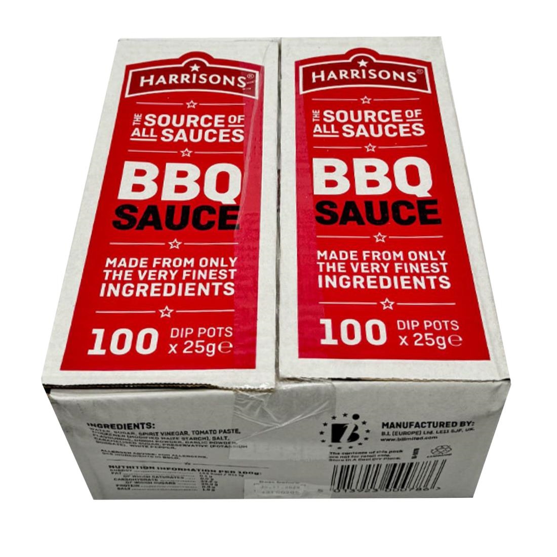 Harrisons BBQ Dip Pots 25g 100 Pack (JK442)