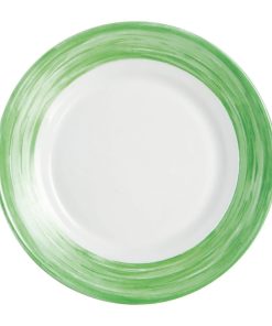 Arcoroc Brush Dessert Plates Green 195mm 12 Pack (JK559)