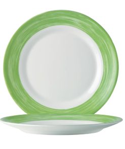 Arcoroc Brush Dessert Plates Green 195mm 12 Pack (JK559)