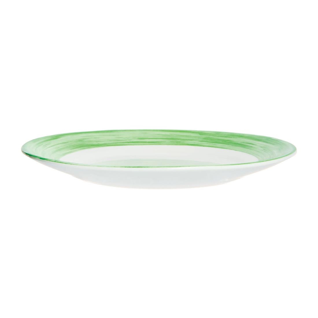 Arcoroc Brush Dessert Plates Green 195mm 12 Pack (JK559)