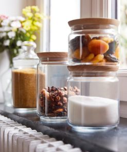 Luminarc Pure Jars and Wood Lids 500ml 6 Pack (JK610)