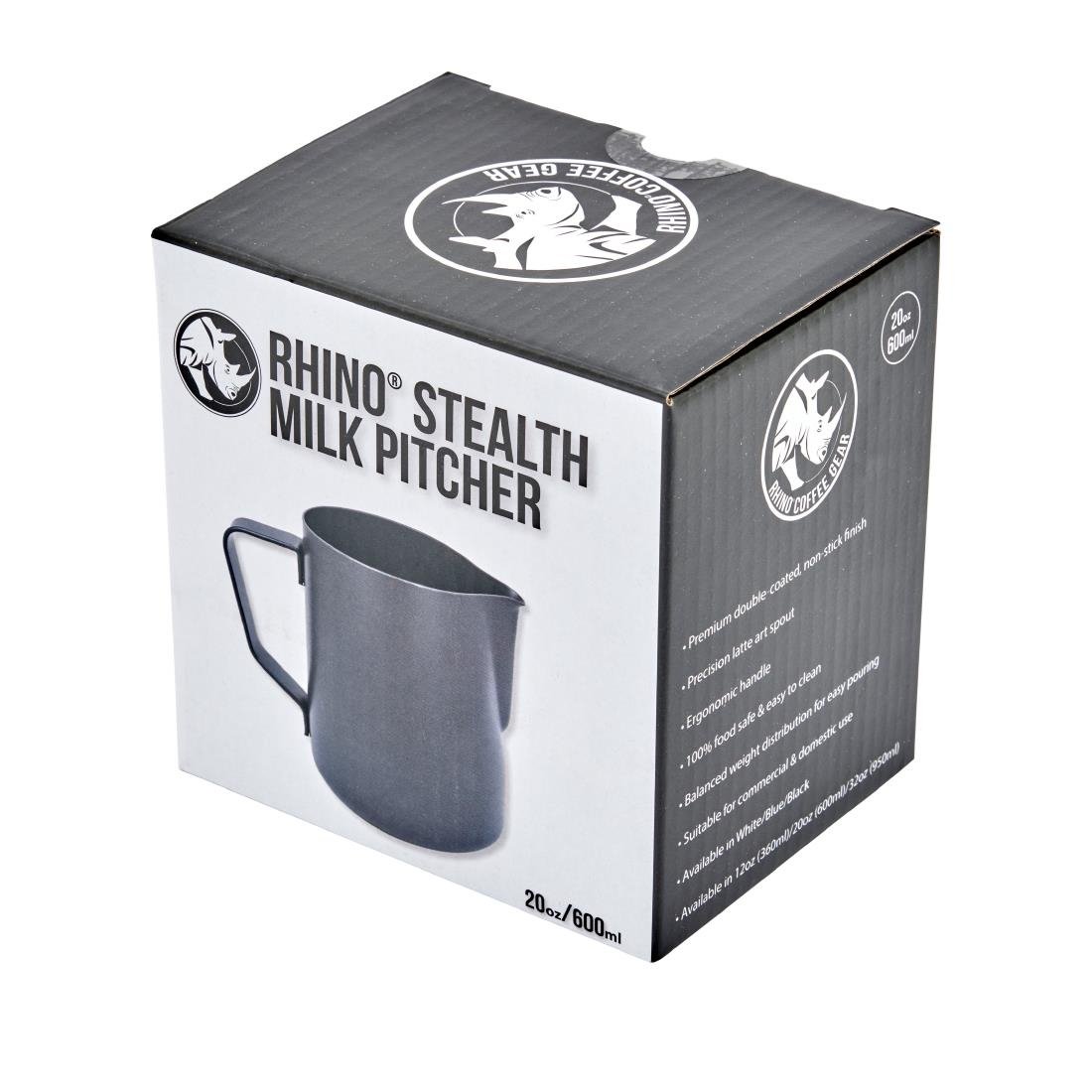 Rhino Stealth Milk Pitcher Black 600ml (JK725)