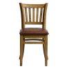 Manhattan Dining Chairs in Weathered Oak with Bison Espresso Seat 2 Pack (HX814)