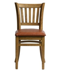 Manhattan Dining Chairs in Weathered Oak with Bison Tan Seat 2 Pack (HX815)