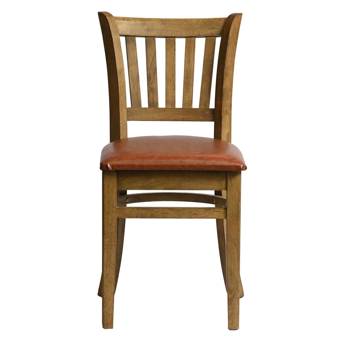 Manhattan Dining Chairs in Weathered Oak with Bison Tan Seat 2 Pack (HX815)