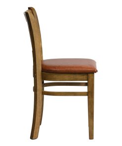 Manhattan Dining Chairs in Weathered Oak with Bison Tan Seat 2 Pack (HX815)