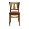 Manhattan Dining Chairs in Weathered Oak with Bison Bordeaux Seat 2 Pack (HX816)