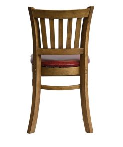 Manhattan Dining Chairs in Weathered Oak with Bison Bordeaux Seat 2 Pack (HX816)