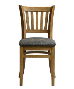 Manhattan Dining Chairs in Weathered Oak with Shetland Smoke Seat 2 Pack (HX818)