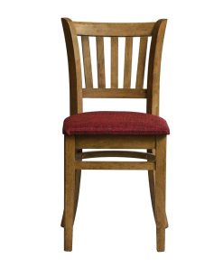 Manhattan Dining Chairs in Weathered Oak with Shetland Scarlett Seat 2 Pack (HX820)