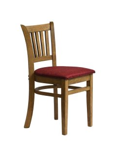 Manhattan Dining Chairs in Weathered Oak with Shetland Scarlett Seat 2 Pack (HX820)