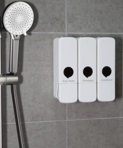 Jantex Triple Shower Dispenser White (JB778)