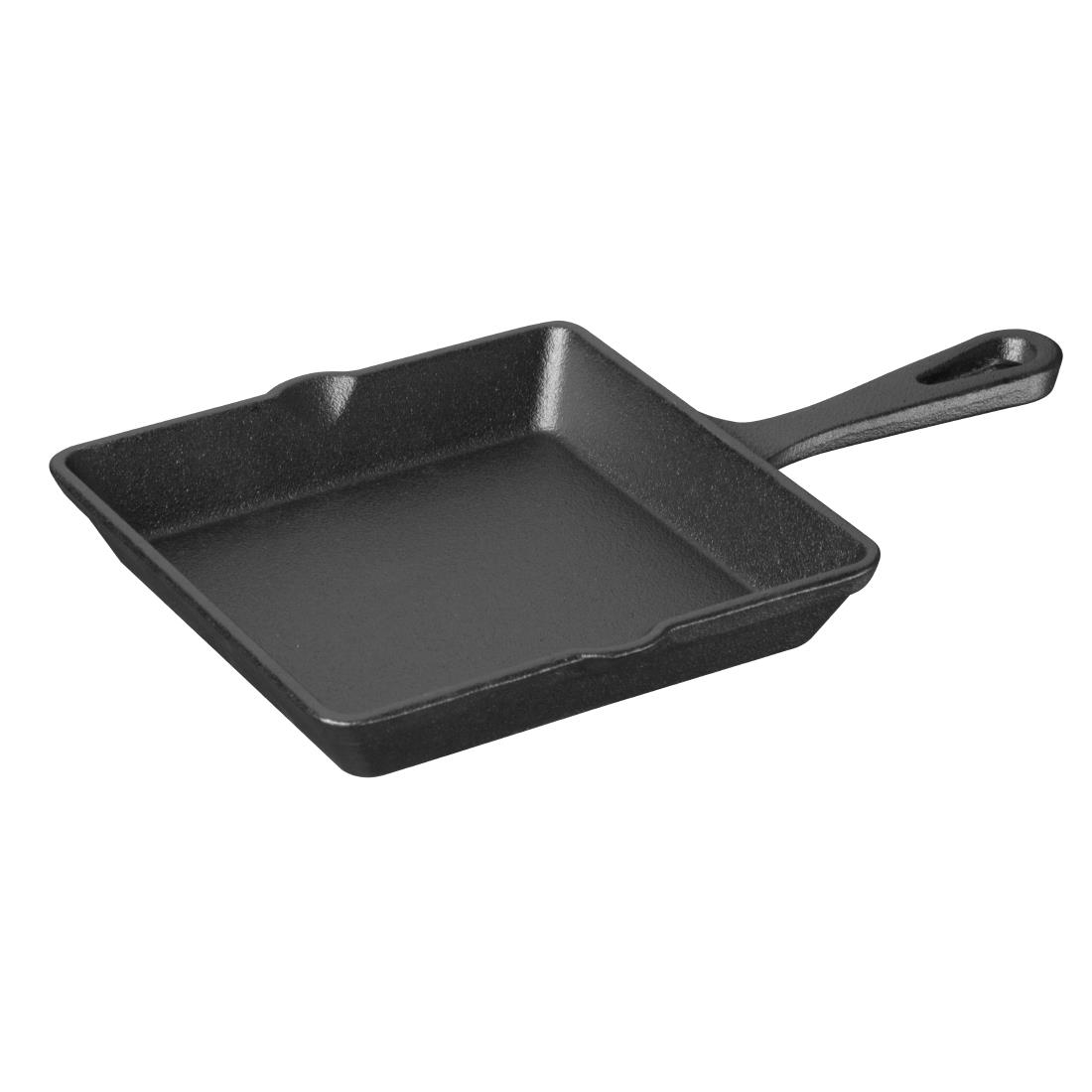 Olympia Cast Iron Square Pan 155x225mm (JF044)