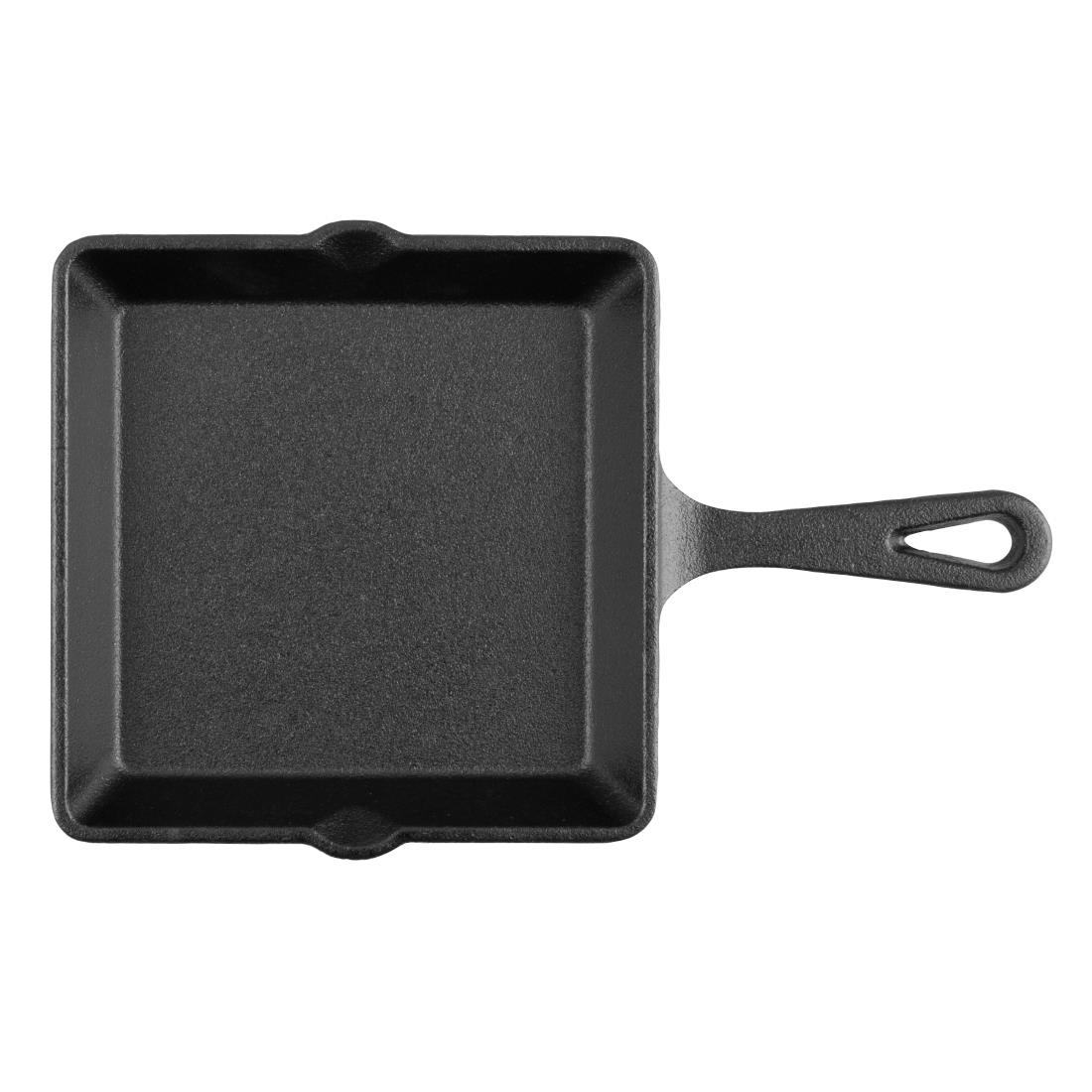 Olympia Cast Iron Square Pan 155x225mm (JF044)