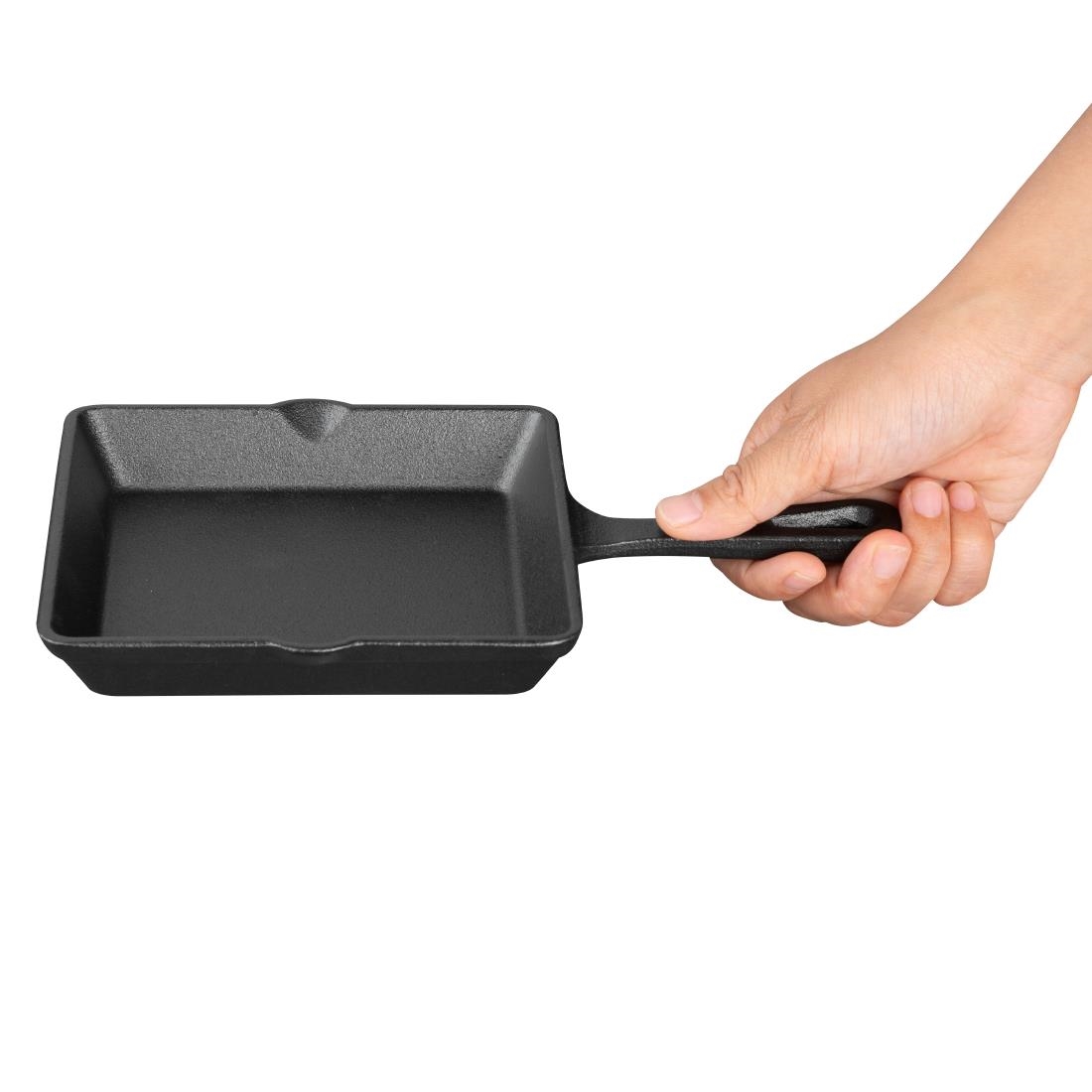 Olympia Cast Iron Square Pan 155x225mm (JF044)