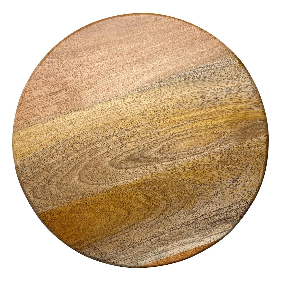 Olympia Mango Wood Round Display Stand with Legs 300x40mm (JK118)